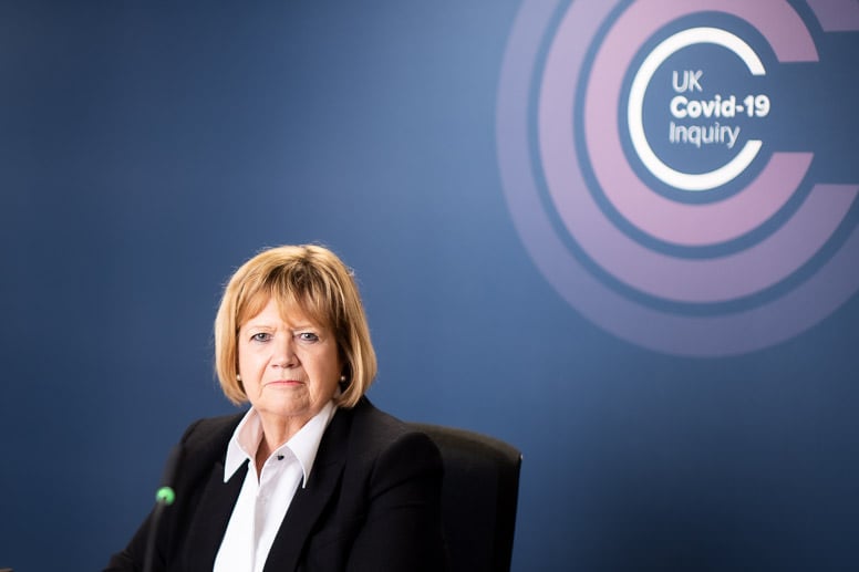  Baroness Hallett, PR Photograph for UK Covid-19 Enquiry, Press Coverage
